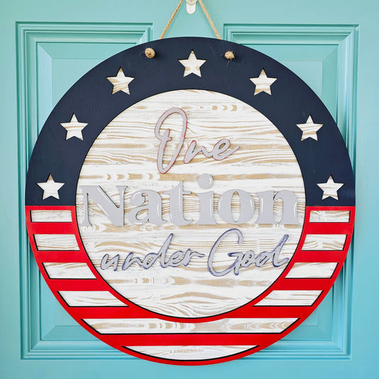 One Nation Under God Door Hanger- wholesale