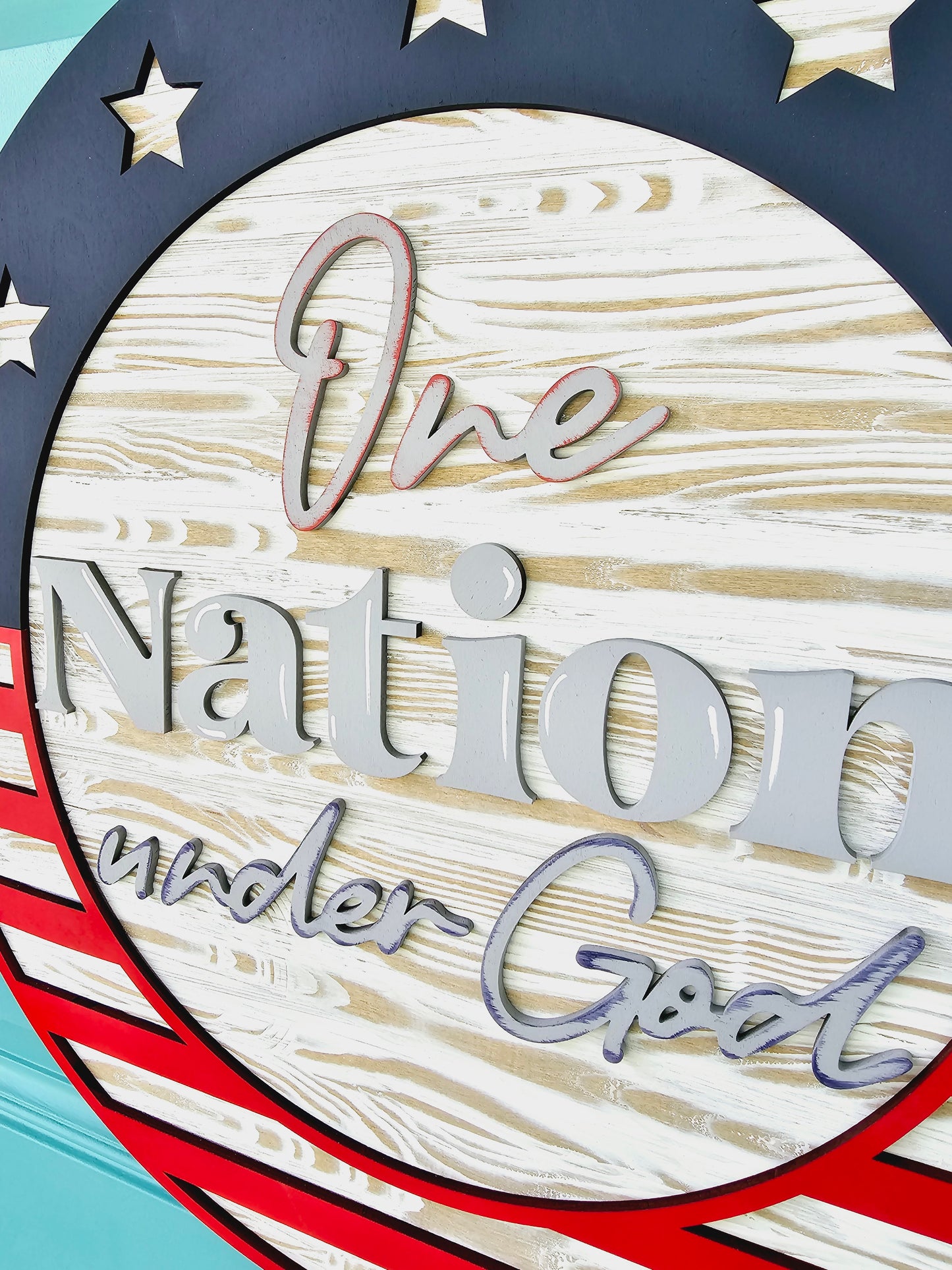 One Nation Under God Door Hanger