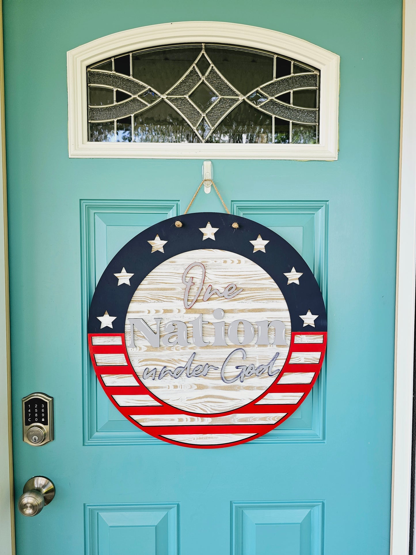 One Nation Under God Door Hanger