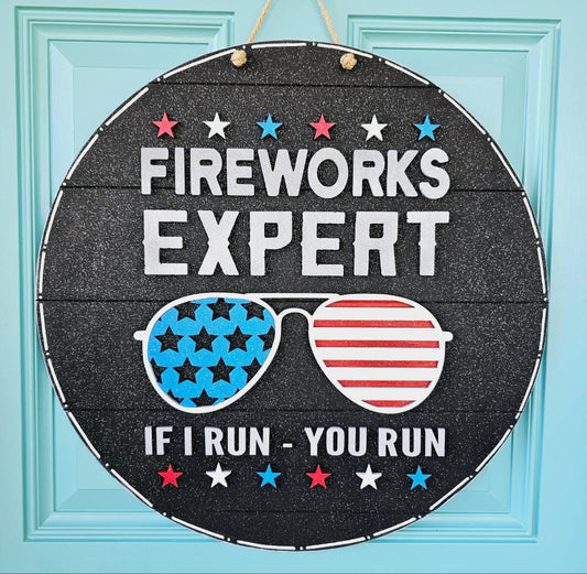 Fireworks Expert Door Hanger