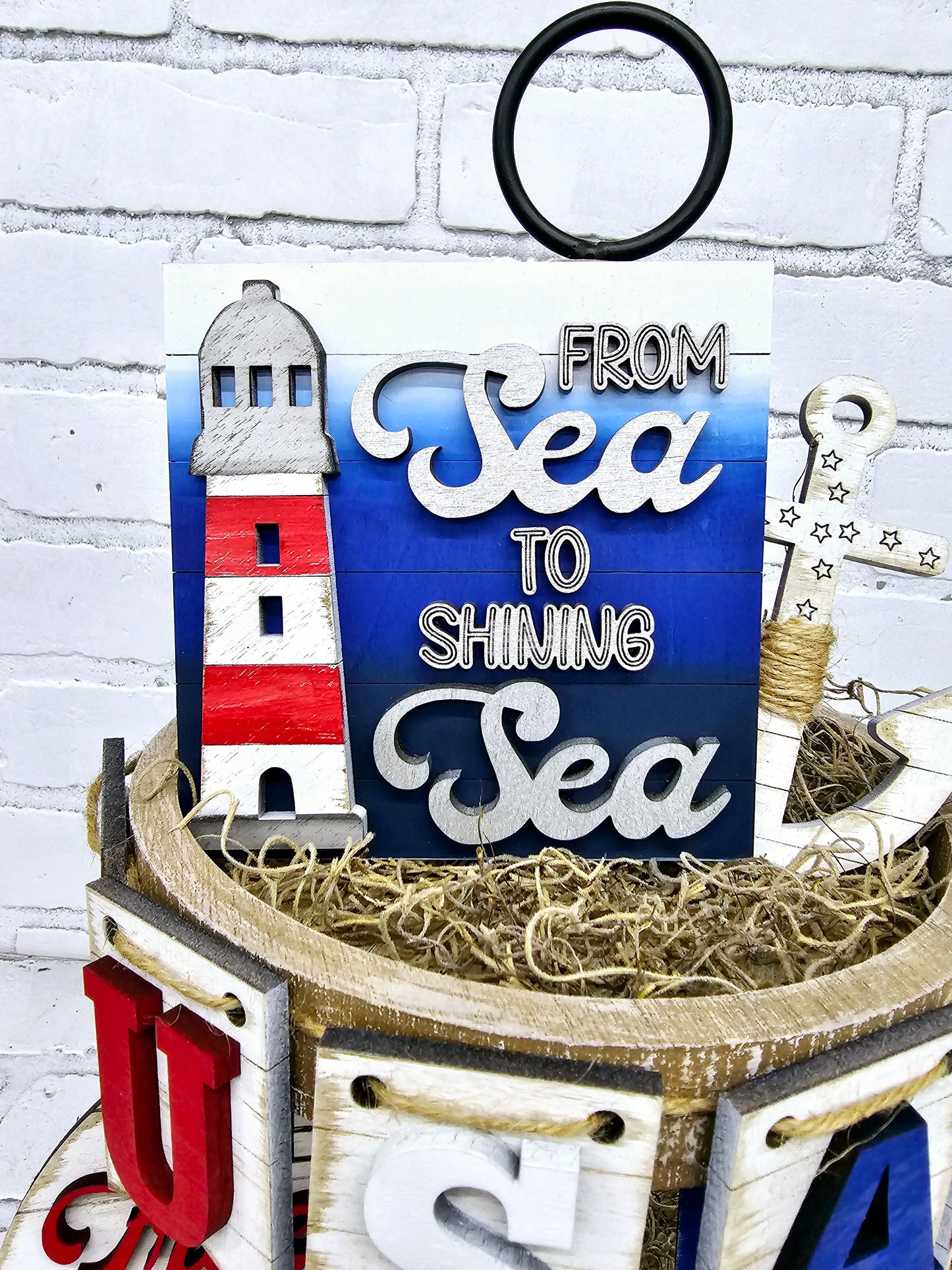 Nautical 4th of July Tiered Tray Set