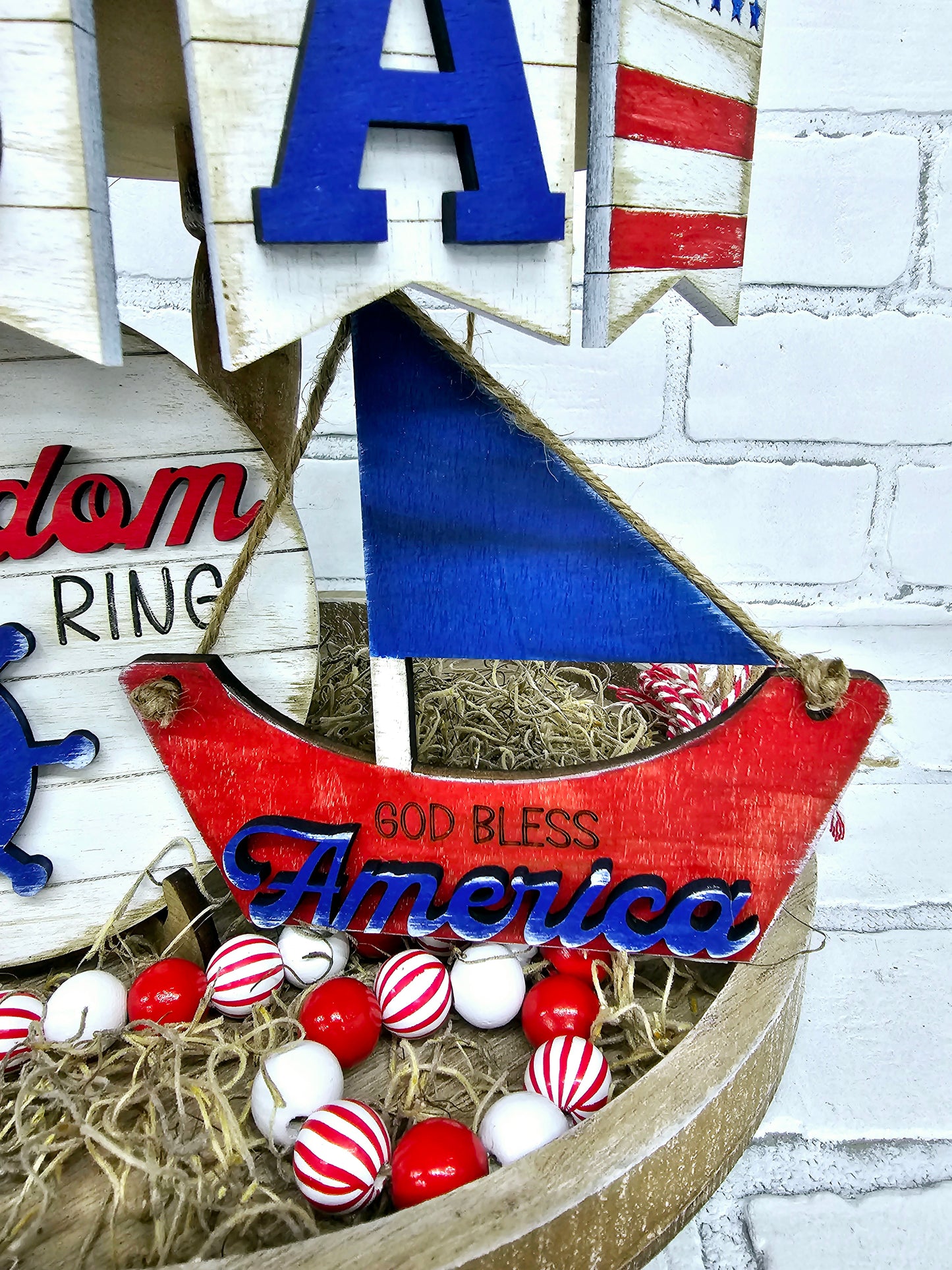 Nautical 4th of July Tiered Tray Set