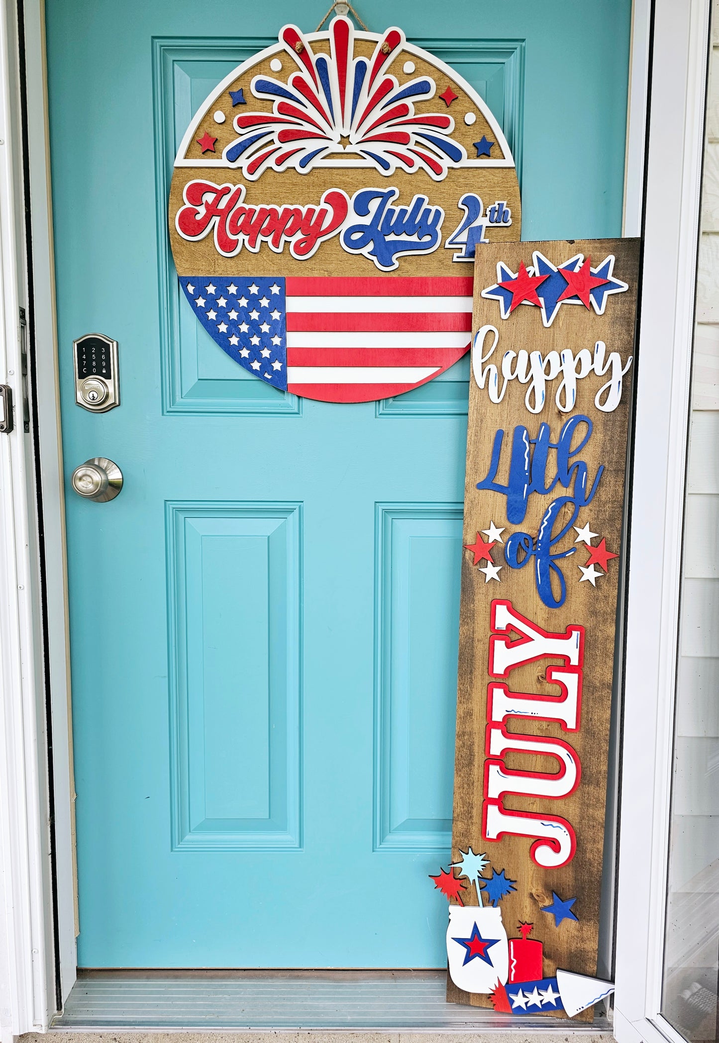 Happy 4th of July Porch Leaner