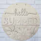 Hello Summer Daisies Door Hanger