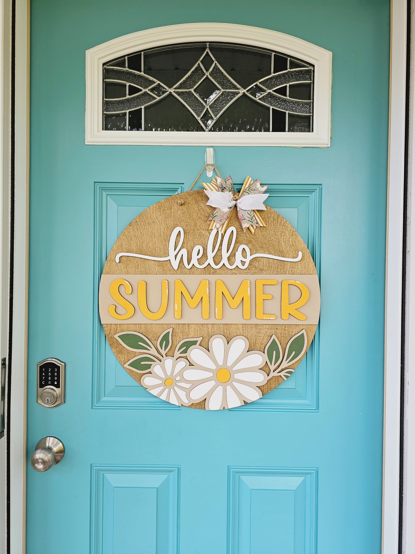 Hello Summer Daisies Door Hanger