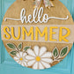 Hello Summer Daisies Door Hanger