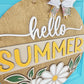 Hello Summer Daisies Door Hanger