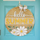 Hello Summer Daisies Door Hanger