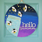 Hello Summer Fireflies Door Hanger