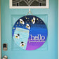 Hello Summer Fireflies Door Hanger