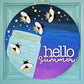 Hello Summer Fireflies Door Hanger