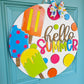 Hello Summer Polka Dot Popsicle Door Hanger