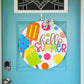 Hello Summer Polka Dot Popsicle Door Hanger