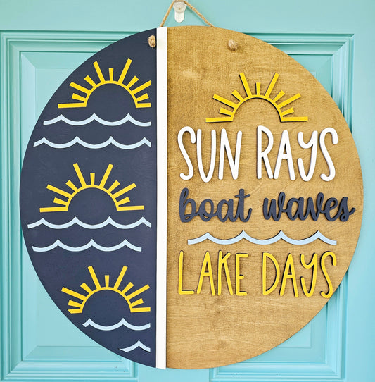 Sun Rays Boat Waves & Lake Days- wholesale