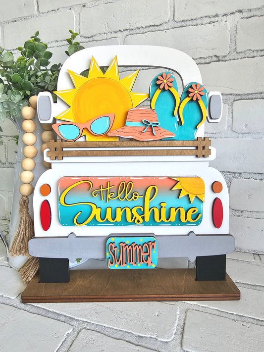 Hello Sunshine Summer Truck Inserts