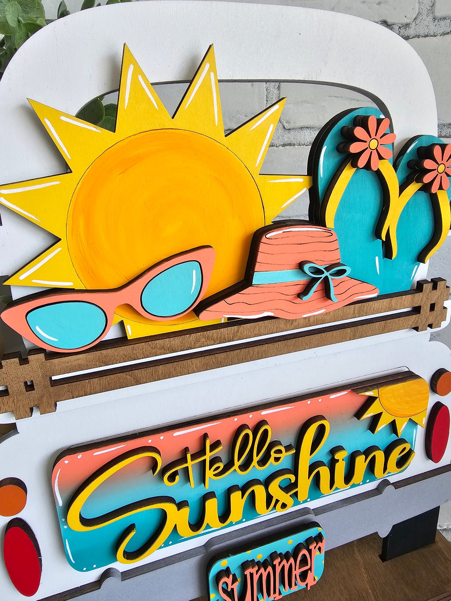 Hello Sunshine Summer Truck Inserts