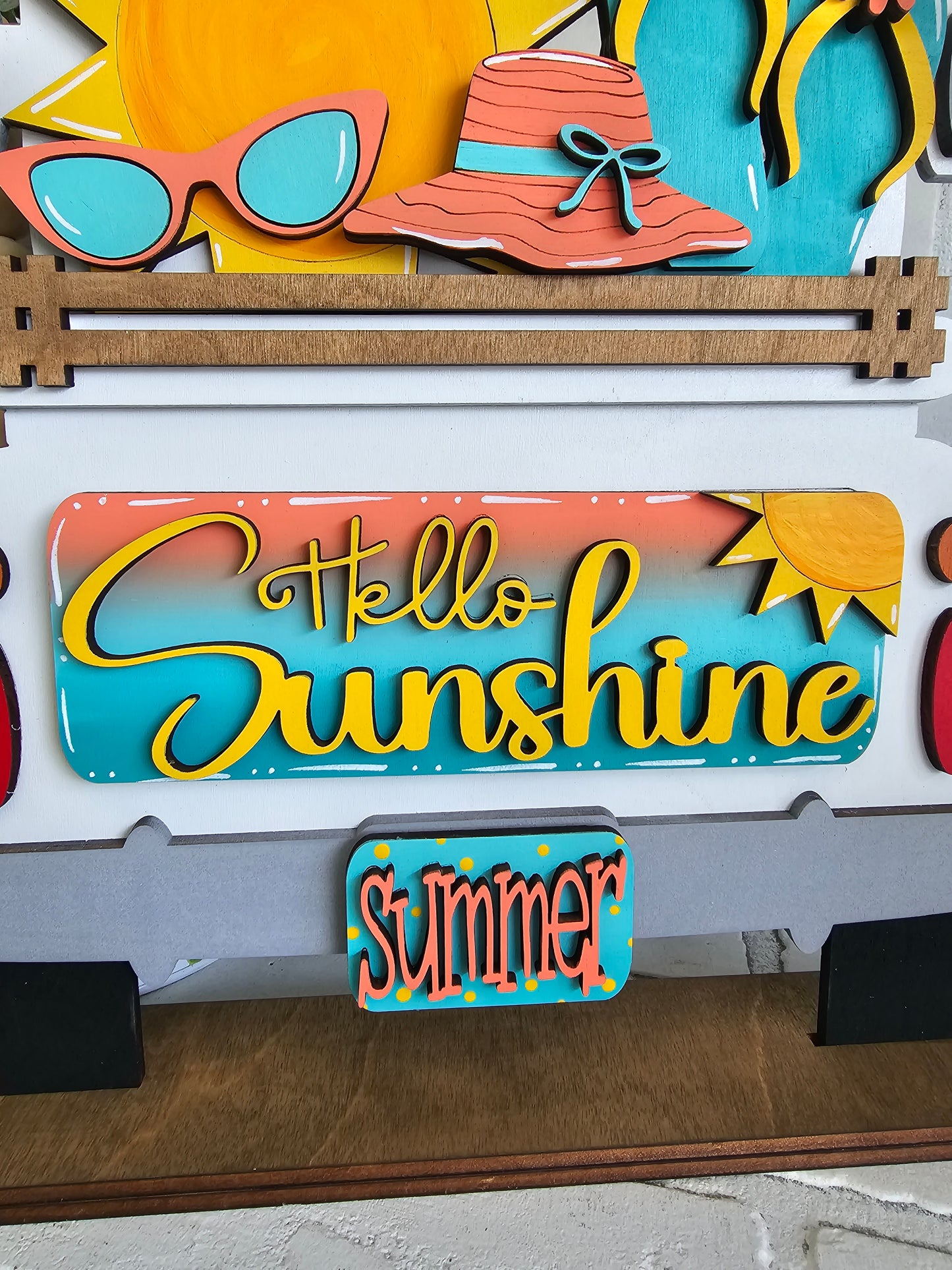 Hello Sunshine Summer Truck Inserts