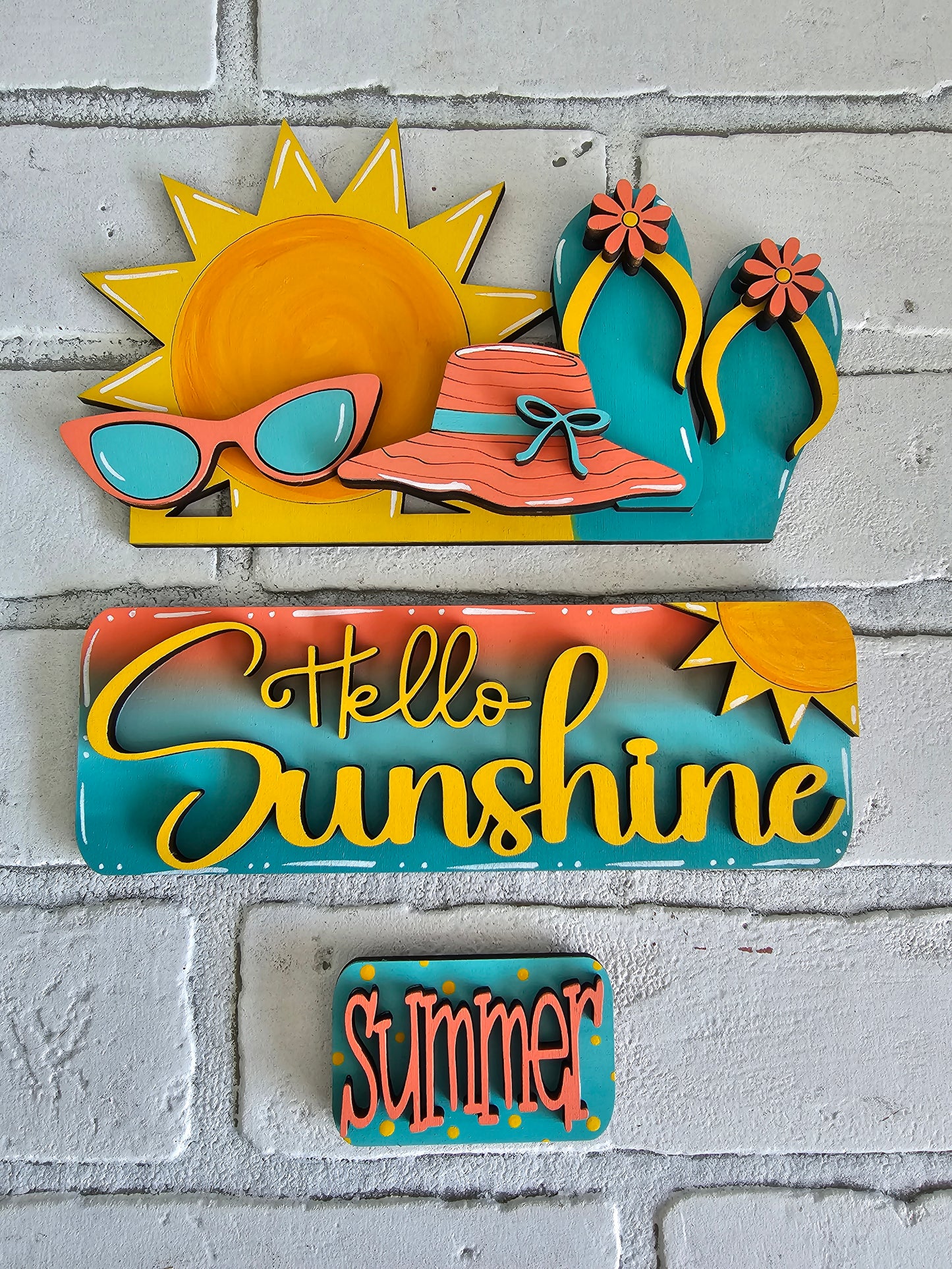 Hello Sunshine Summer Truck Inserts