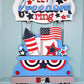 Let Freedom Ring 2 Piece Truck Door Hanger