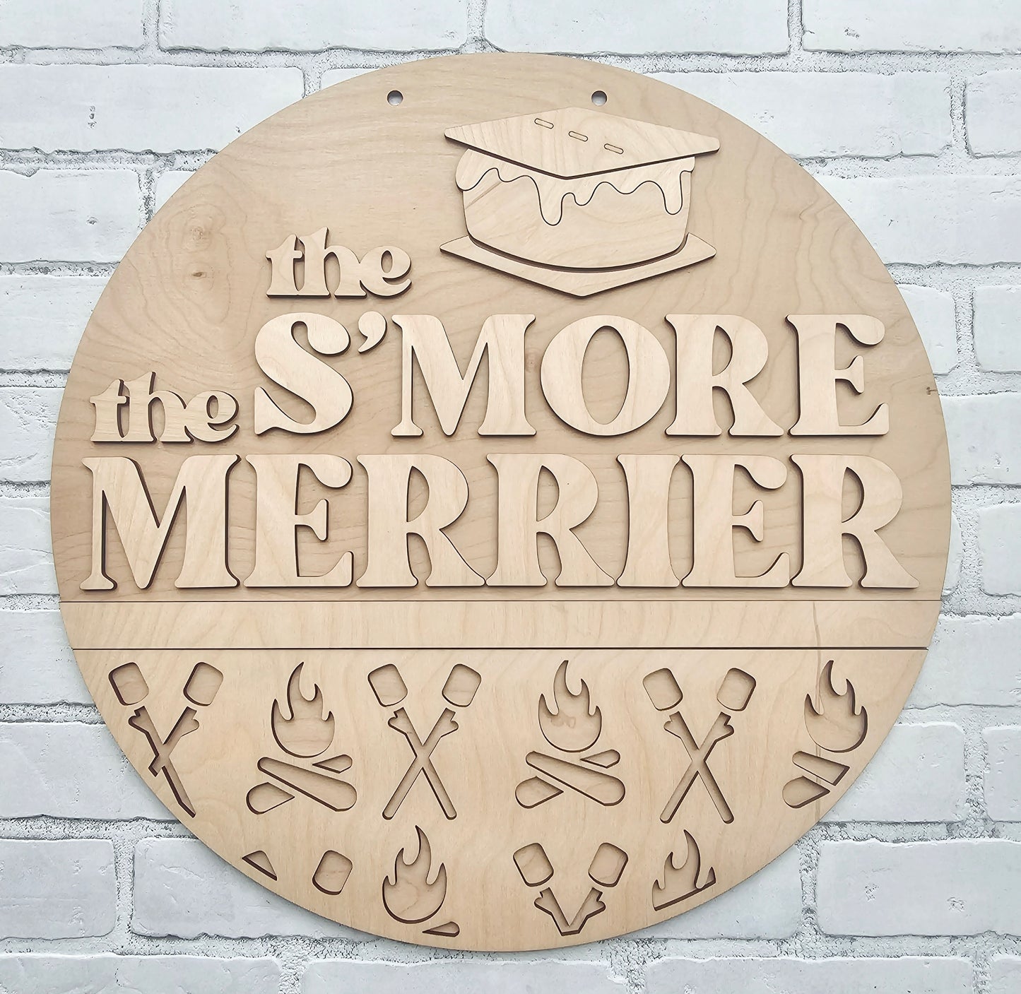 The S'more the Merrier Door Hanger