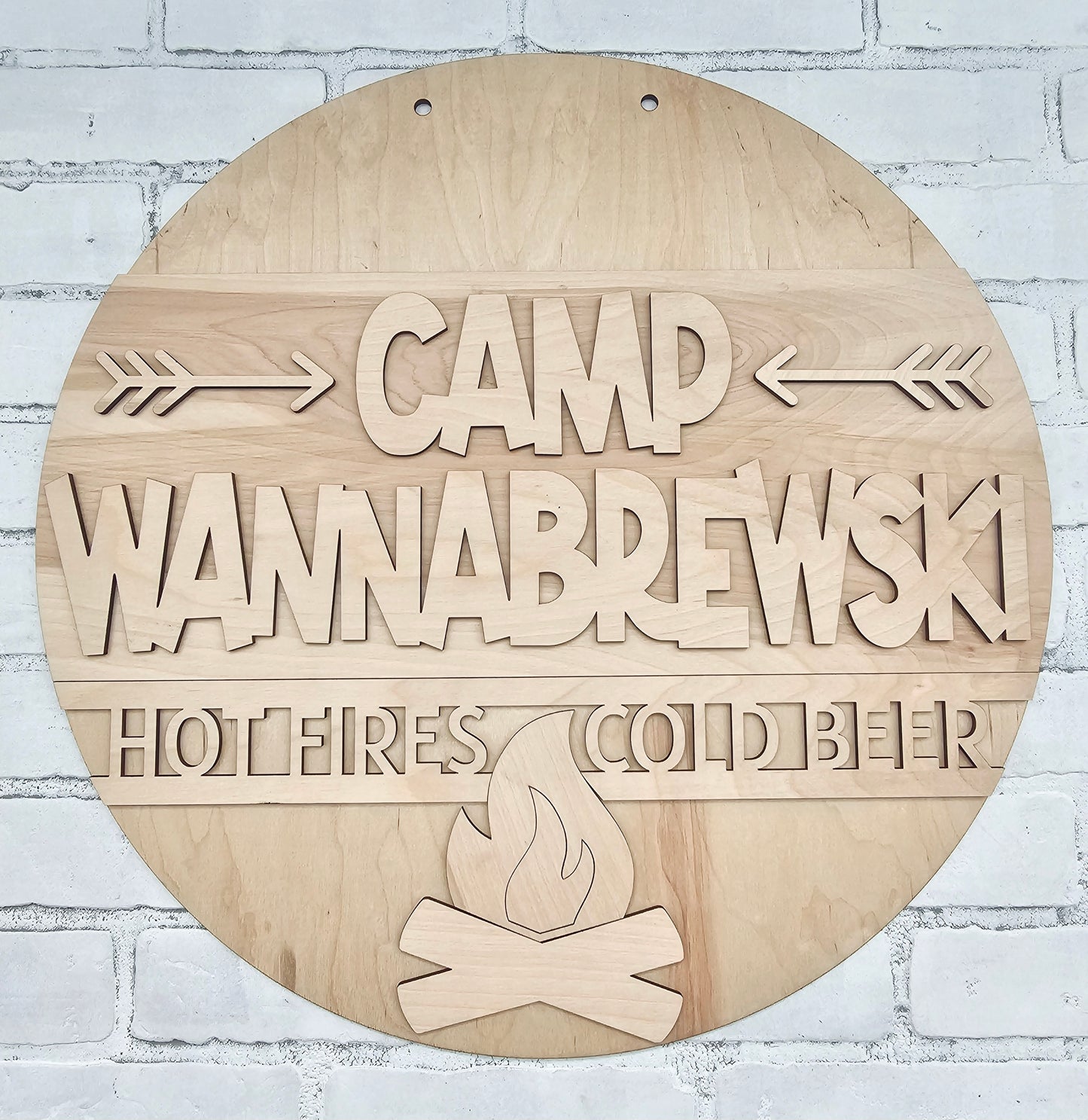 Camp Wannabrewski Door Hanger