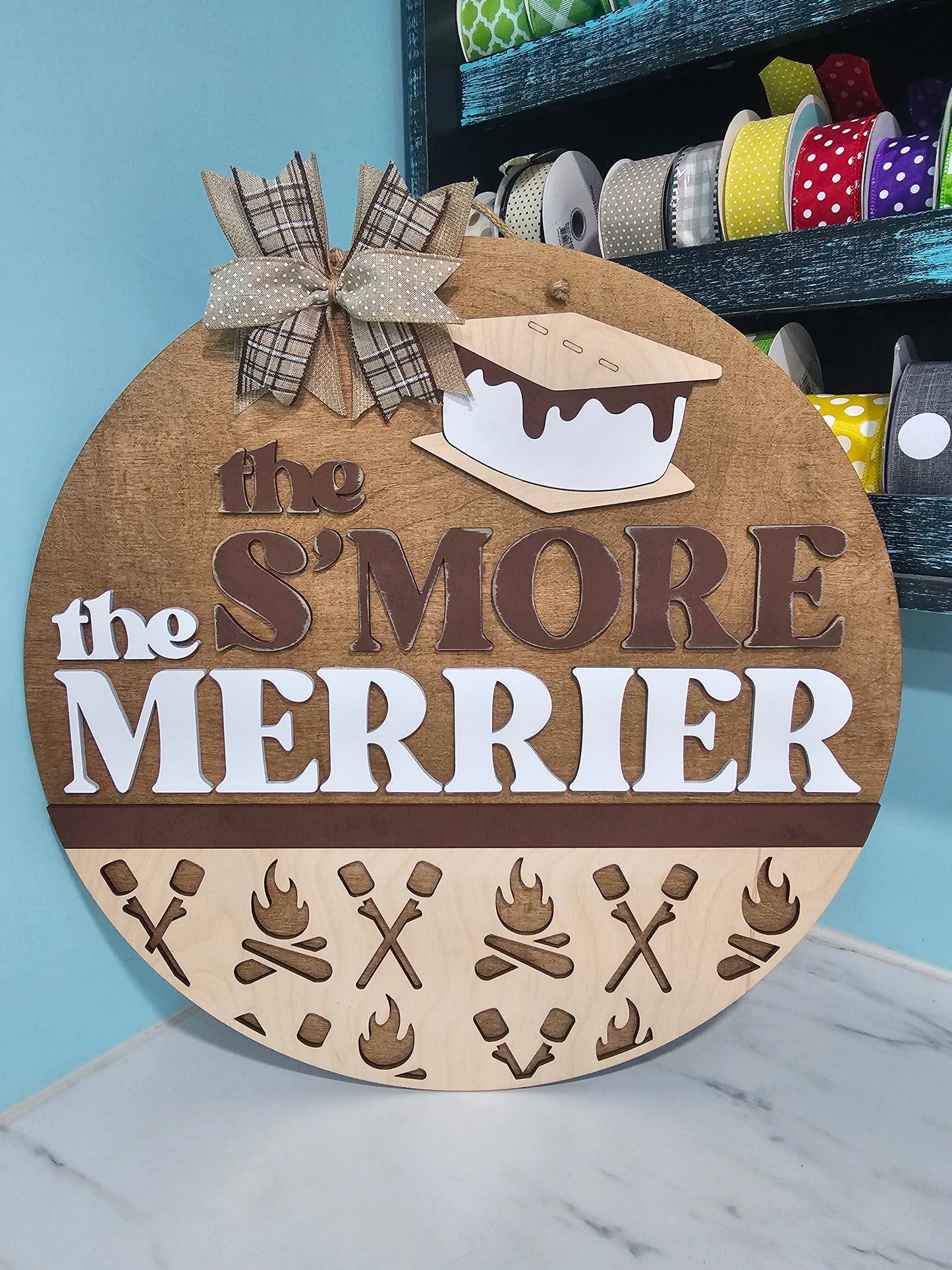 The S'more the Merrier Door Hanger