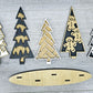 Standing Christmas Trees-Set of 5 w/ Stand