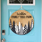 Personalized Christmas Tree Farm Door Hanger