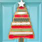 Spindle Christmas Tree Door Hanger