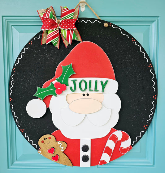 Jolly Santa Door Hanger