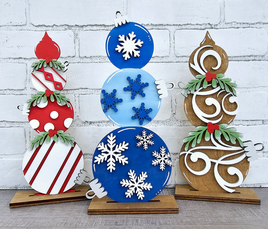 Freestanding Ornament Trio