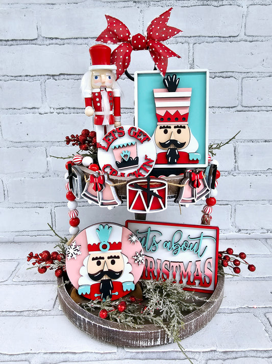 Nutcracker Tiered Tray Set