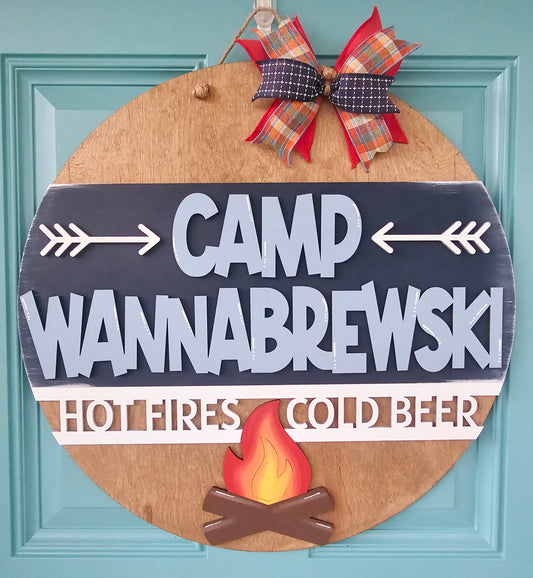 Camp Wannabrewski Door Hanger- wholesale