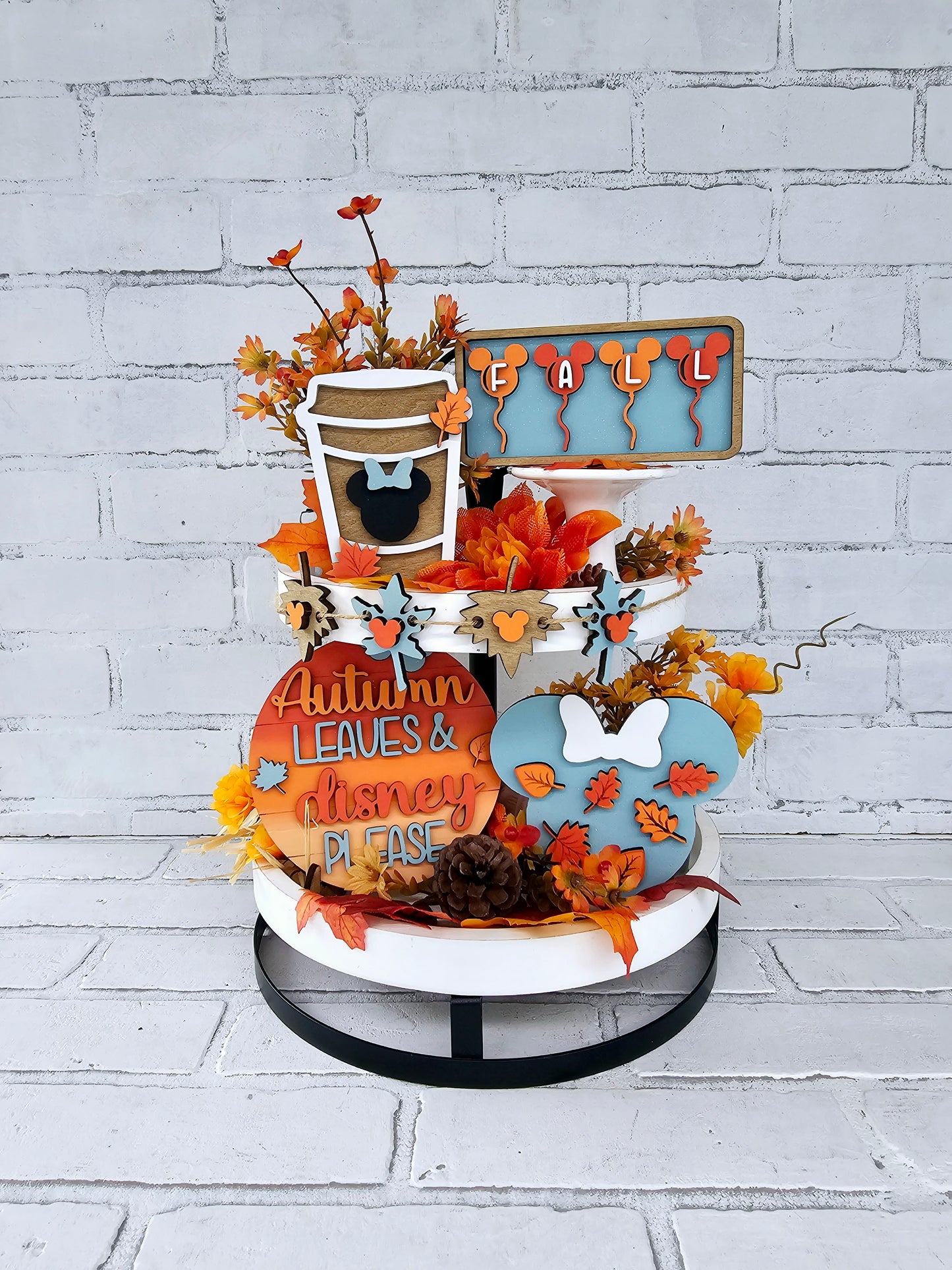 Fall Mouse Tiered Tray Set