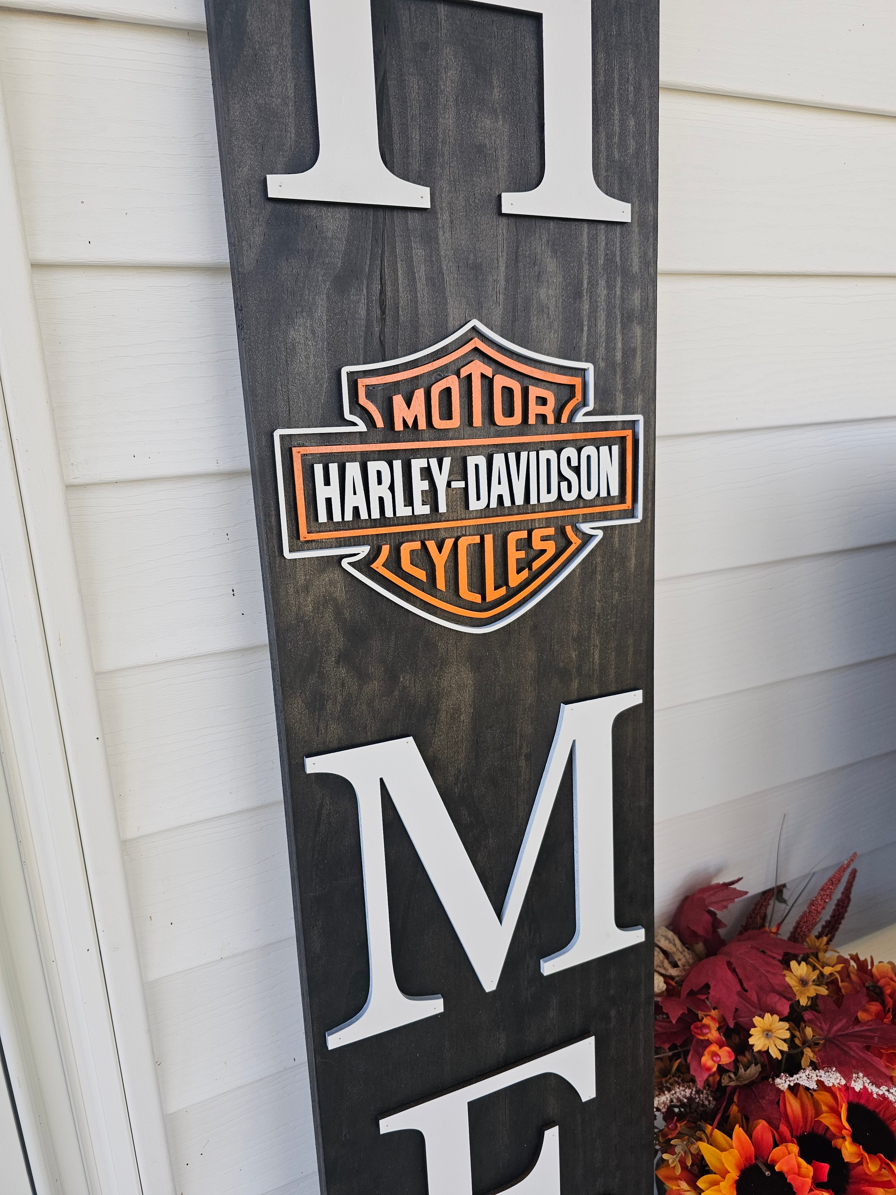 Harley Davidson Family Porch Leaner – Teal Moon Creations
