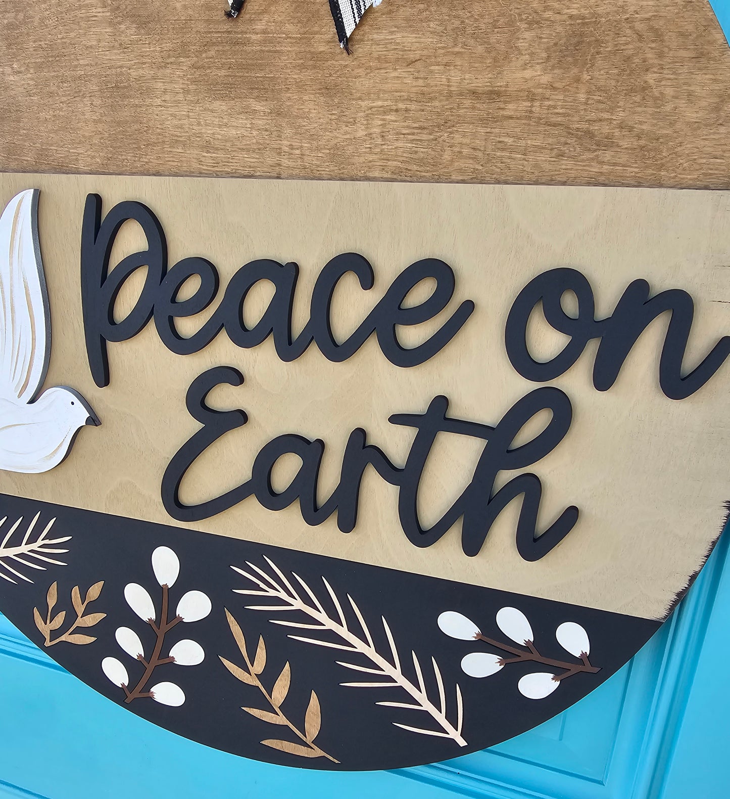 Peace on Earth Door Hanger