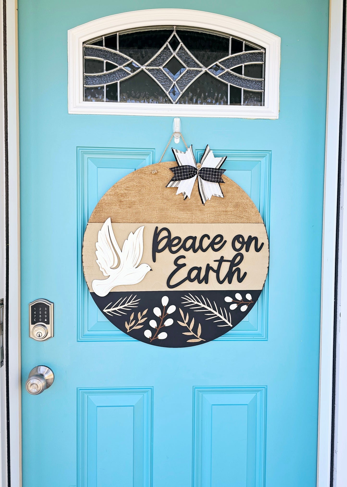 Peace on Earth Door Hanger