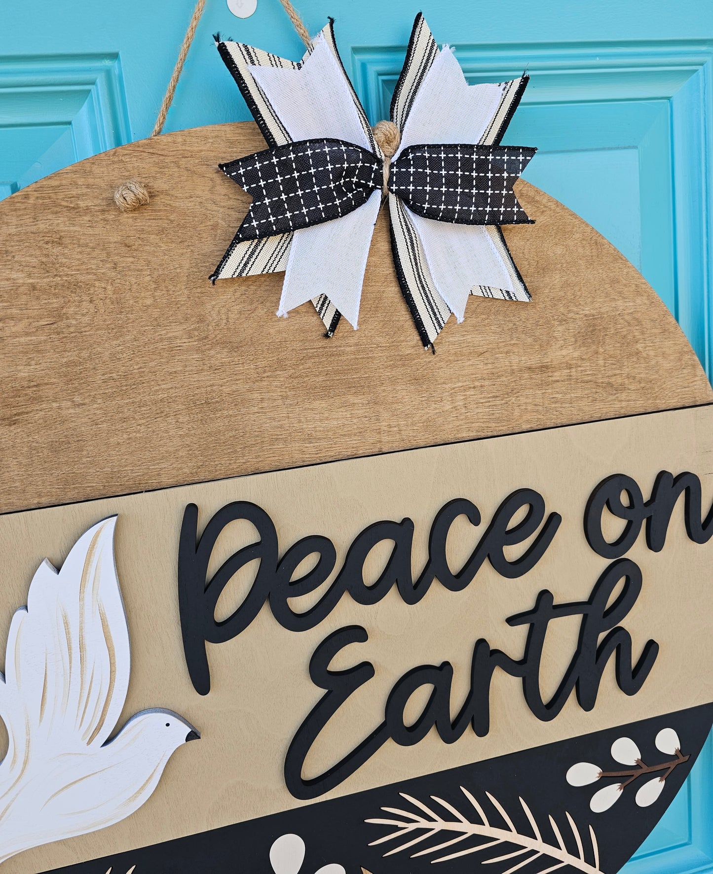 Peace on Earth Door Hanger