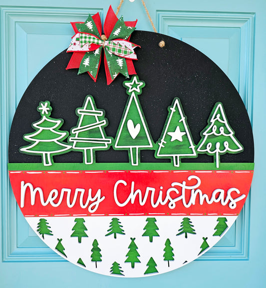 Christmas Tree Door Hanger