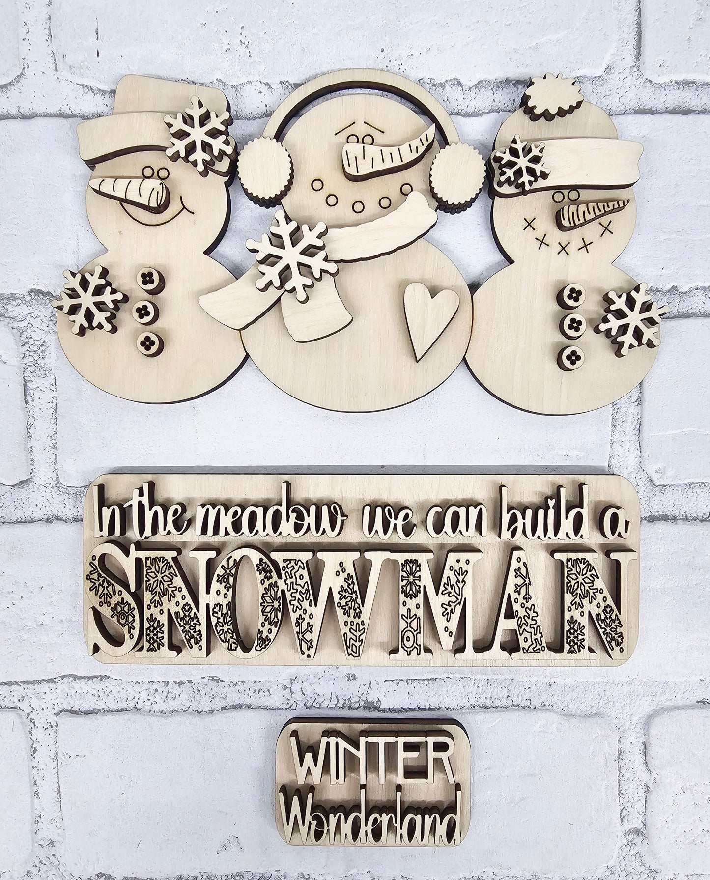 Snowmen Truck Insert