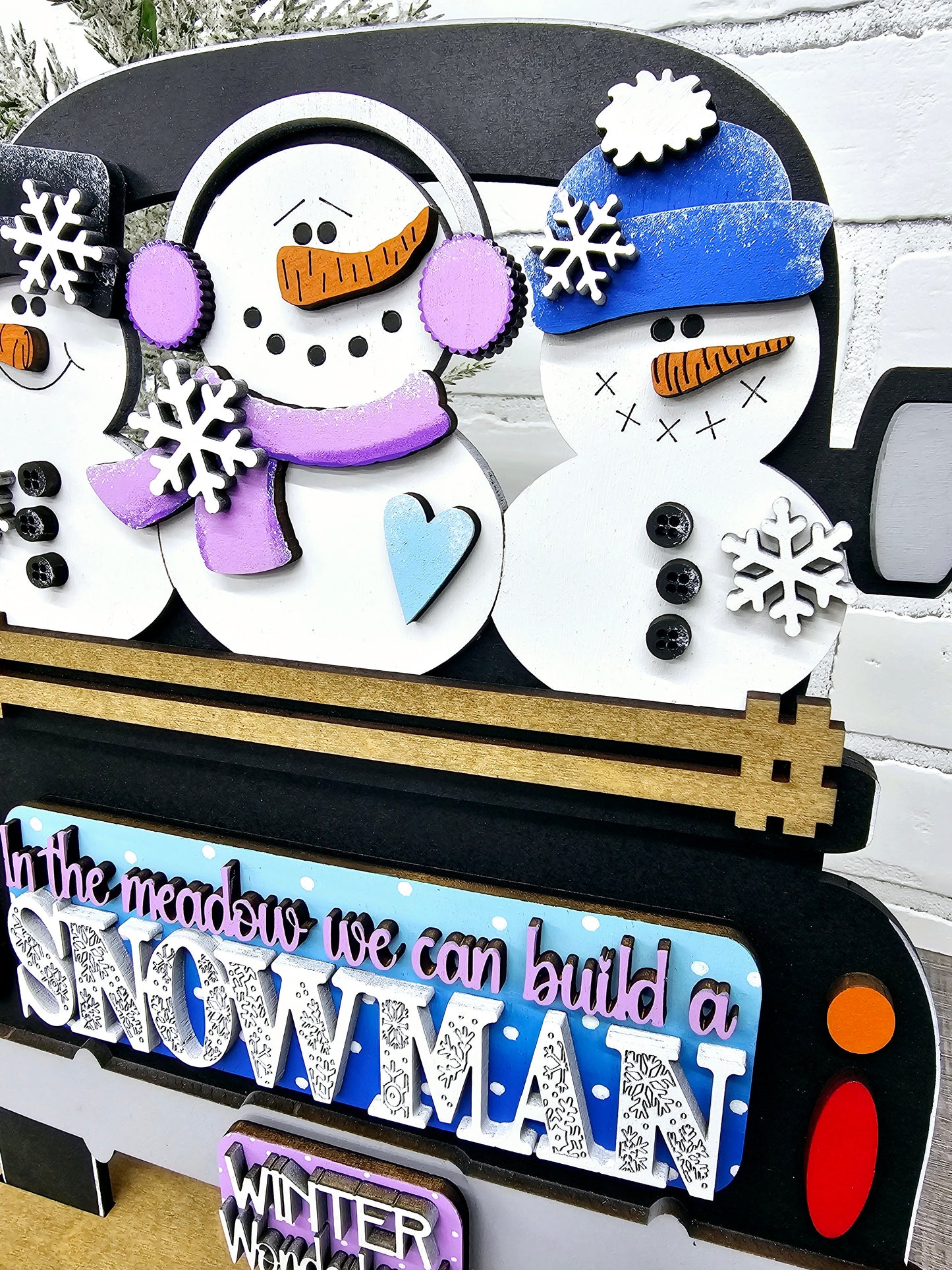 Snowmen Truck Insert