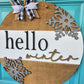 Hello Winter Neutral Door Hanger