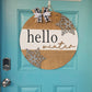 Hello Winter Neutral Door Hanger