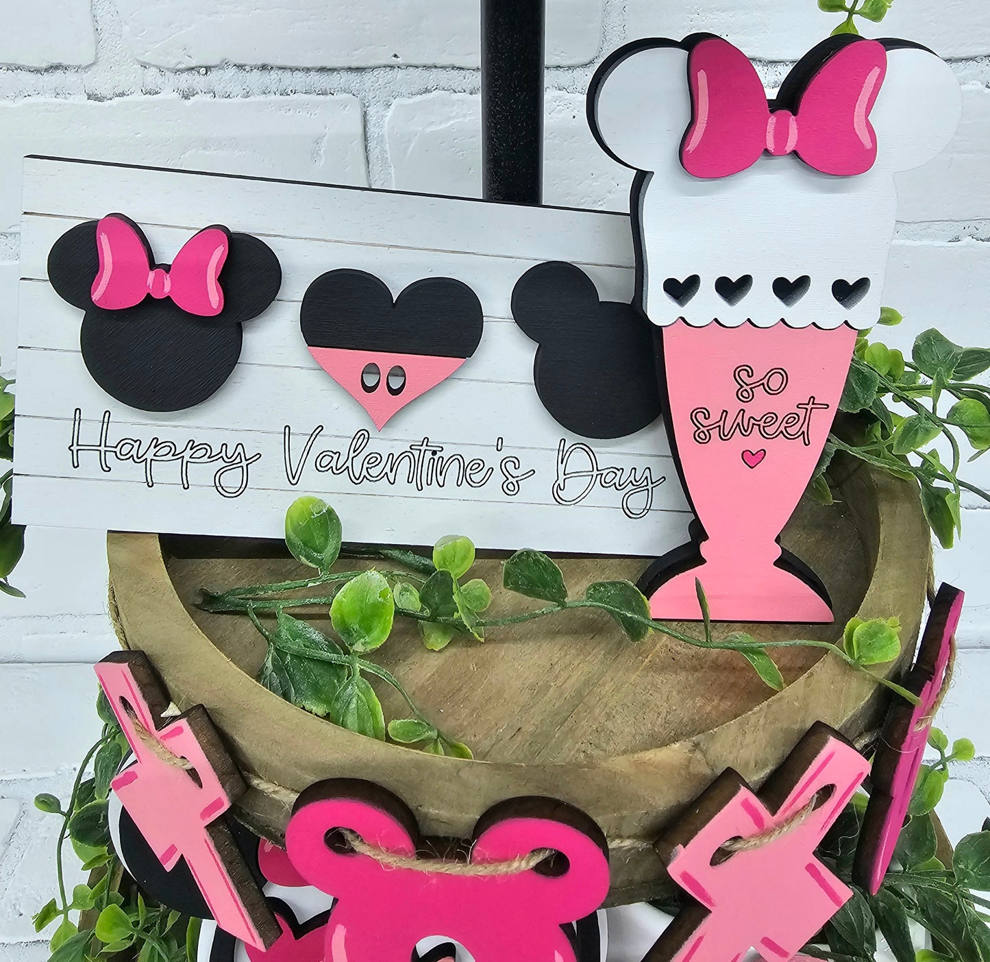 Mouse Valentines Day Tiered Tray Set