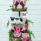 Mouse Valentines Day Tiered Tray Set