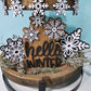 Snow Place Like Home Neutral Winter Tiered Tray Set