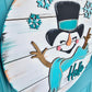 Hello Cheerful Snowman Door Hanger