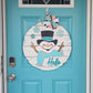 Hello Cheerful Snowman Door Hanger