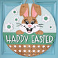 Happy Easter Cheerful Bunny Door Hanger