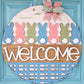 Welcome Bunny Line Door Hanger